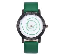 Reloj de moda de moda para mujer Pop Simple Estudiante Creativo Masculino y Femenino Pareja Simulación Reloj de Cuarzo, Verde, Correa