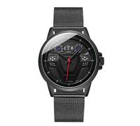 Reloj de moda para hombre con esfera grande y disco Direction Disc Cab, correa de acero