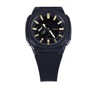 Reloj de Moda para Hombre, Diseño de Esfera Simple, Reloj con Escala de Manecillas Doradas, Esfera Minimalista para una Hora Exacta, Resistente Al Agua hasta 50 M, Equipado con