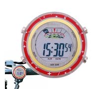 Reloj de motocicleta - Reloj digital con esfera brillante, reloj de manillar impermeable | Reloj de motocicleta de acero inoxidable, reloj de montaje de motocicleta para coche, SUV, vehículo y
