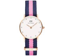 Reloj De Mujer Daniel Wellington Winchester Rosa Azul Correa De Tela 36Mm 0952Dw
