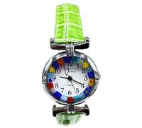 Reloj de mujer de cristal de Murano Murrina Millefiori, Verde E.