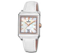 Reloj De Mujer Festina De Cuero Blanco Festina Trend Reloj De Pulsera UF20682/1