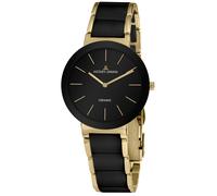 Reloj De Mujer Jacques Lemans Monaco Color Dorado/Cerámica Negra 42-7E