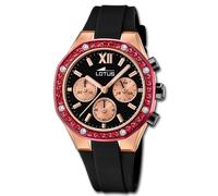 Reloj De Mujer Lotus De Silicona Negro Reloj De Pulsera Lotus Classic UL18877/1