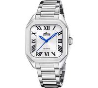 Reloj De Mujer Lotus L18967/1 Con Esfera Cuadrada Blanca