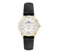 Reloj de Mujer PHILIP WATCH TRAFALGAR R8251596503 Cuero Negro Dorado SWISS MADE