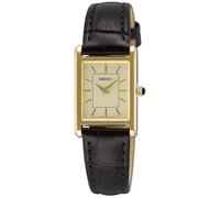 Reloj De Mujer Seiko De Cuarzo Con Correa De Cuero Color Dorado SWR110P1