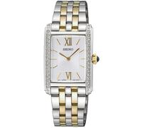 Reloj De Mujer Seiko Rectangular Bicolor SWR093P1