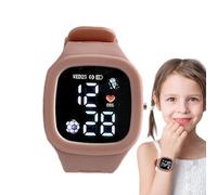 Reloj De Niños LED Cuadrados: Reloj De Pulsera Digital Impermeable Con Pantalla Colorida | Banda De Silicona Suave, Tiempo Enseñando Juguete Para Niñas De 3 A 10 Años | Regalo Ideal Para Cumpleaños, E