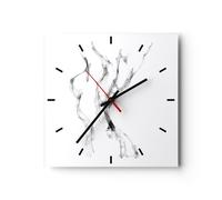 Reloj de Pared 30x30cm Reloj de Vidrio Mujer Cuerpo Desnudez Silencioso