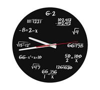 Reloj de Pared Acrílico Matemático Diseño Moderno Decoración de Oficina en casa Accesorios Reloj de Pared Grande para Sala de Estar Cocina o Dormitorio Diámetro de 30 cm Reloj de Pared