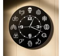 Reloj de pared con fórmulas matemáticas, decoración elegante y funcional para entusiastas de las matemáticas (A)
