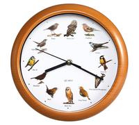 Reloj de pared con imágenes y sonidos reales de 12 aves