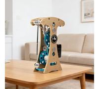 Reloj de pared con péndulo de metal 3D, modelo mecánico con engranajes, rompecabezas para regalo para los amantes de la física