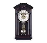 Reloj de pared con péndulo oscilante, estilo vintage, funciona con pilas silenciosas, ideal para sala de estar, oficina, repisa y estante