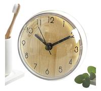Reloj de pared con - Reloj adhesivo fuerte, mini relojes decorativos lindos sin tic- para estante de oficina, cuarto de baño, dormitorio, cocina, aula, casa, dormitorio