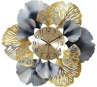 Reloj de pared de arte moderno, reloj de pared de metal 3D, silencioso, grande, para interiores, funciona con pilas, de cuarzo moderno para sala de estar y dormitorio, reloj de decoración de pared do