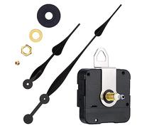 Reloj de pared de cuarzo Mecanismo de movimiento de bricolaje Pieza de reparación con manecillas largas Accesorios de repuesto Piezas de motor de cuarzo Movimientos de pared Funciona con pilas