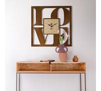 Reloj de pared de diseño LOVE Arts and Crafts