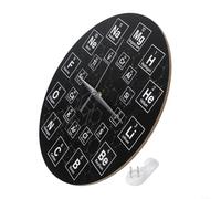 Reloj de pared de mesa periódica con símbolos de química para decoración del hogar y laboratorio