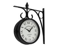 Reloj de pared de metal de doble cara Paddington Station