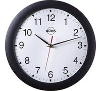 Reloj de pared de plástico ABS, Ø 300 mm mecanismo de relojería de cuarzo