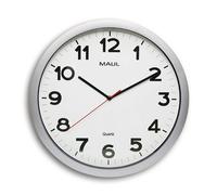 Reloj de pared de plástico gris con esfera blanca (Ø 40 cm)