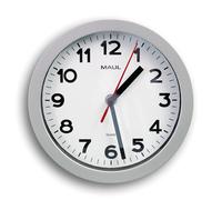 Reloj de pared de plástico gris con esfera blanca (Ø 20 cm)