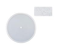 Reloj de pared de silicona con números romanos y árabes, resina epoxi para decoración del hogar