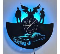 Reloj de pared de vinilo con diseño 3D sobrenatural, decoración de pared, decoración de habitación familiar, decoración de arte, regalo de diámetro