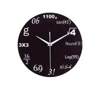 Reloj de pared decorativo con fórmula matemática, una mezcla perfecta de función y arte (B)