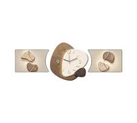 Reloj de Pared Decorativo con luz, Escultura de Arte en 3D con alimentación enchufable, para Sala de Estar, recibidor, Pasillo y decoración del hogar (Styley 24" l*16" w)