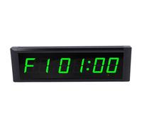 Reloj de Pared Digital 7 Función de Temporizador de Color Ajustable 6 Dígitos Reloj de Pared Eléctrica con Control Remoto para la Sala de Estar Dormitorio Oficina de (3 Pulgadas)