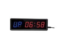 Reloj de Pared Digital, Control remoto progable Temporizador LED de intervalos garaje Reloj entrenamiento deportivo gimnasio