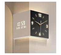 Reloj de pared digital LED con pantalla luminosa e iluminación decorativa, perfecto para decoración del hogar