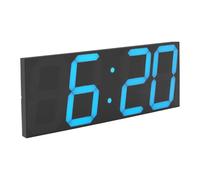 Reloj de pared digital LED inteligente, con mando a distancia, temperatura, alarma, cuenta regresiva, pantalla grande ultraclara, montaje en pared y escritorio, doble función, para salón, oficina