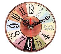 Reloj de Pared Extra Pequeño Reloj de Pared de 4.5 Pulgadas, 12cm Estilo Vintage Reloj Colgante Decoración de Pared, Artístico Creativo Estilo Europeo Redondo Antiguo Oficina en Casa Sala de(#3)