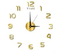 Reloj de pared grande 3D moderno sin marco acrílico para espuma EVA, reloj de pared decorativo para sala de estar, dormitorio, oficina, tienda, decoración del hogar, elegante diseño silencioso para