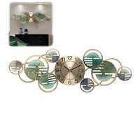 Reloj de Pared Grande de 87x32cm, Relojes de Pared de decoración de Metal 3D Modernos, Relojes de Pared de Cuarzo Que no se masturban en Silencio, para la Oficina de la Sala de Estar de Dormitorio