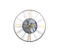 Reloj de Pared Home ESPRIT Blanco Dorado Metal 140 x 9 x 140 cm
