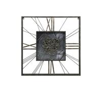 Reloj de Pared Home ESPRIT Negro Dorado Metal Cristal 80 x 8 x 80 cm - Marca: Home ESPRIT - EAN: 8424002178611