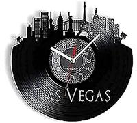 Reloj de Pared Las Vegas Skyline Reloj de Pared Las Vegas Cityscape Home Nevada Archit