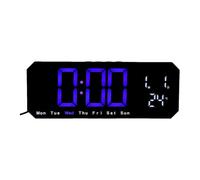 Reloj de Pared LED Digital Ajustable Despertador para Dormitorio Oficina