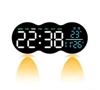 Reloj de pared LED dinámico con efectos de iluminación coloridos y práctico control remoto para un uso sin esfuerzo (tres colores)