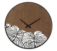 RELOJ DE PARED MADERA/HOJA