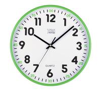 Reloj De Pared Marca Lowell Modelo 00720YV, Verde Y Negro