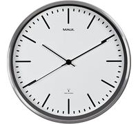 Reloj de pared MAULfly MAUL, aluminio cepillado, Ø 305 mm