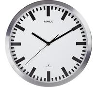 MAUL 9063308 reloj de pared / piloto controlado por radio, diámetro: 300 mm, plateado