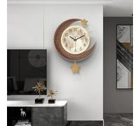 Reloj de Pared Moderno con Forma de Luna para Sala de Estar, Reloj de Tiempo de enseñanza Colorido, Decorativo, Creativo para Dormitorio, Hermosa decoración del hogar, silencioso